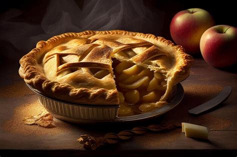 Premium AI Image | apple pie slice