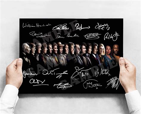 Doctor Who 60th Anniversary Poster A3 With Pre-printed Signatures - Etsy