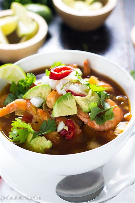 My take on this class Mexican Shrimp Soup is extremely comforting and healthy! It is filled with ...