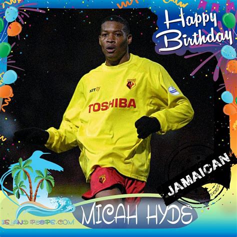 Happy Birthday Micah Hyde!!! English-born #Jamaican Footballer!!! Today ...