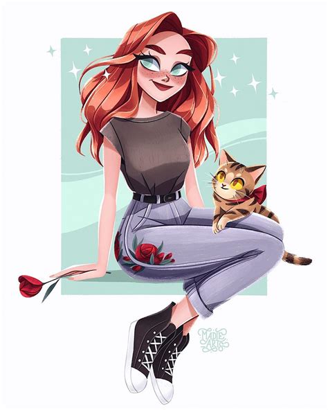 Madalena | Digital Artist on Instagram: “🌿 swipe for close-up + my cats 🌿 ~ Last cat lady for ...