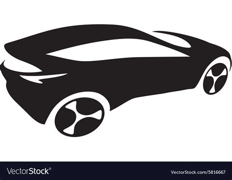 Car silhouette logo Royalty Free Vector Image - VectorStock