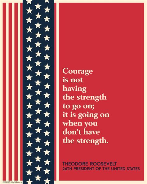 Roosevelt Courage Quote Poster / Office Wall Art | Etsy