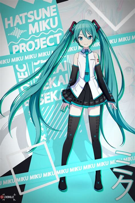 Poster with Miku Hatsune | Hatsune miku, Hatsune, Miku