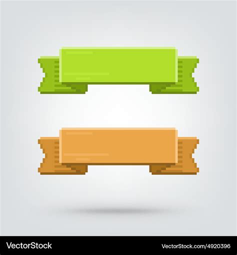 Banner of abstract pixel art Royalty Free Vector Image