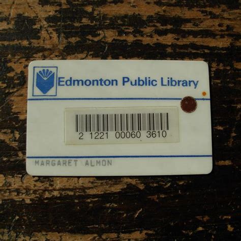 Edmonton Public Library Card c. 1982 | Flickr - Photo Sharing!