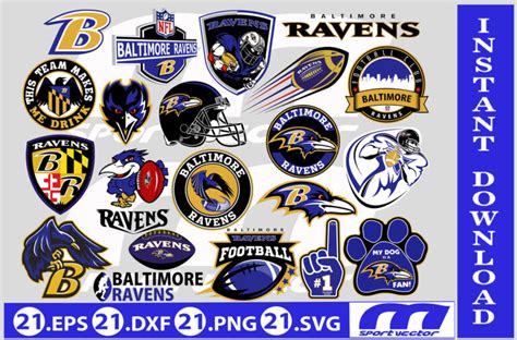 NFL Logo Baltimore Ravens, Baltimore Ravens SVG, Vector Baltimore ...