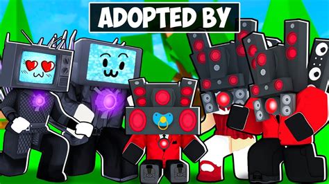 Adopted By Titan Speakerman Family And Titan TV Man Family! - YouTube