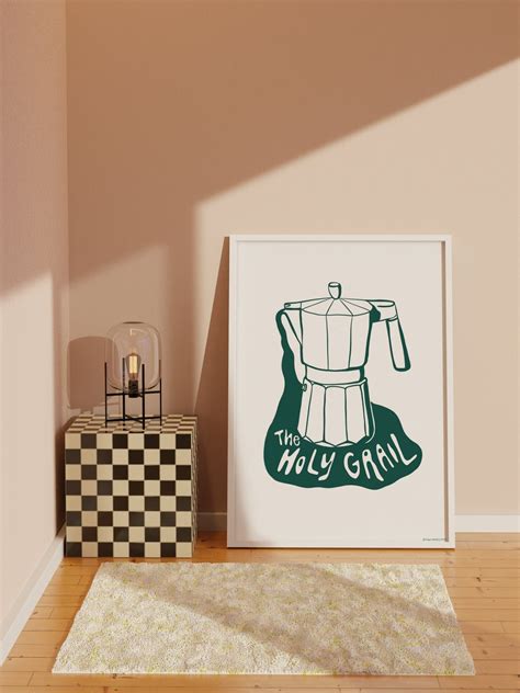 Coffee Illustration, Kitchen Wall Art Decor, Digital Printable Illustration, Trendy Foodie Art ...