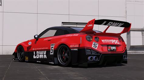 [Nissan GTR R35 Liberty Walk Silhouette]LB WORKS livery - GTA5-Mods.com