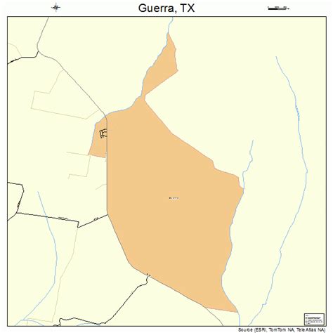 Guerra Texas Street Map 4831484