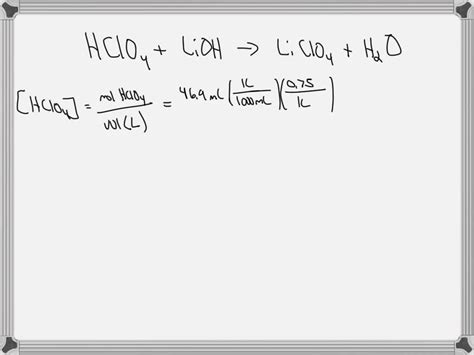 Solved] The Reaction Of Perchloric Acid (HClO4) With, 40% OFF