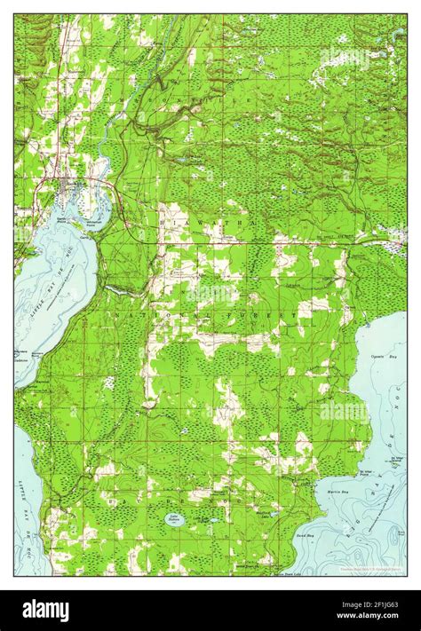 Rapid River, Michigan, map 1958, 1:62500, United States of America by Timeless Maps, data U.S ...