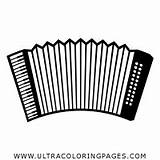 Accordion Coloring Page  Ultra Pages sketch template