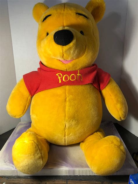 Large 2ft Winnie The Pooh Sitting Plush Stuffed Animal - 30 inch Tall Styrofoam - www ...