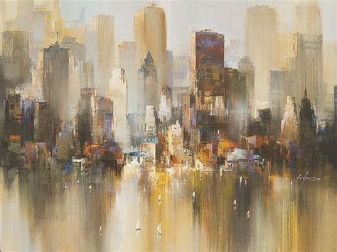 Abstract Cityscapes | Abstract artists, Abstract, Abstract landscape