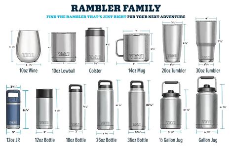 yeti-rambler-cups-and-bottles-all-sizes-and-capacities - The Cooler Box