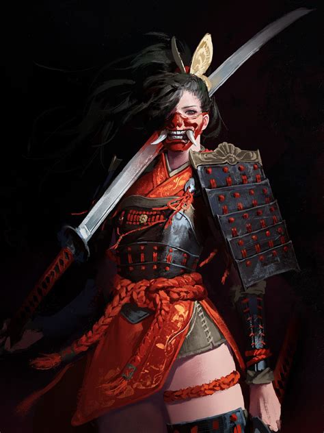 ArtStation - Nodachi, by dongho Kang | Fantasy character design, Samurai artwork, Character art