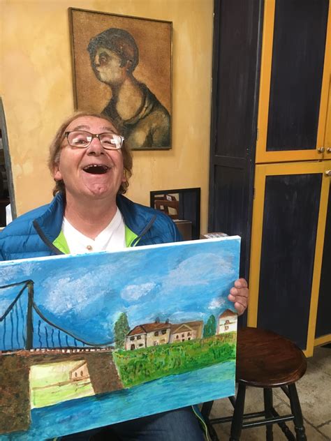 My Grandpa is very proud of his first painting : r/pics