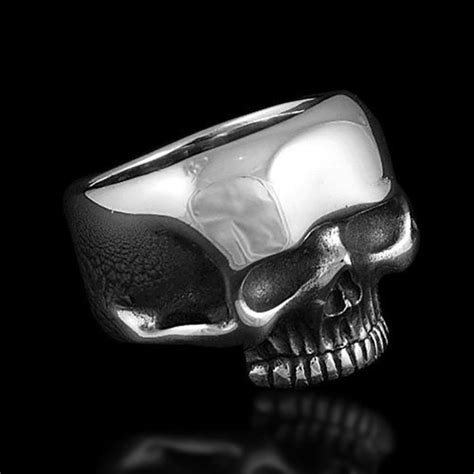 Mens Biker Skull Ring - Biker Ring Motorcycle Ring | Forefathers-art