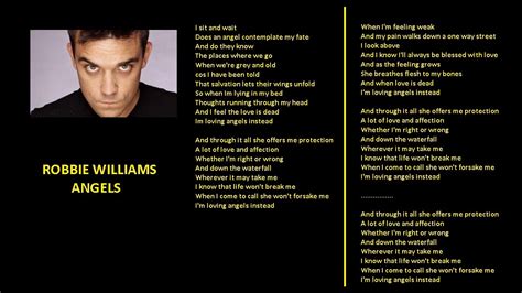 Robbie Williams - Angels (karaoke lower key 3) - YouTube