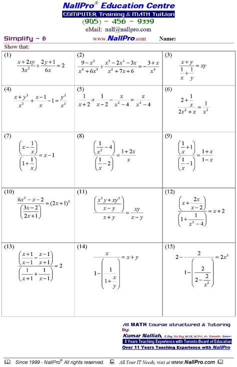 12Th Grade Math Worksheets - Wendelina