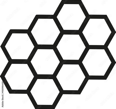 Honeycomb outline Stock Vector | Adobe Stock