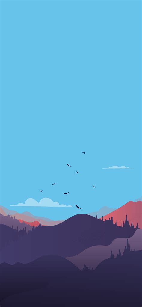 Lock screen wallpaper - Minimalist landscape - Heroscreen