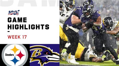 Steelers vs. Ravens Week 17 Highlights | NFL 2019 - YouTube