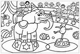 Printable Coloring Book Circus Animals  Pages Page sketch template