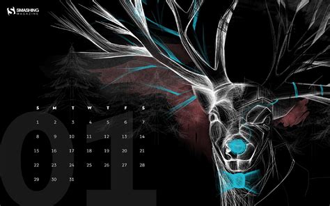 Reindeer-January 2017 Calendar Wallpaper Preview | 10wallpaper.com