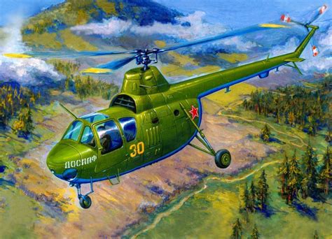 helicóptero multiusos ligero. Primer helicóptero de serie sovietico | Aircraft art, Helicopter ...