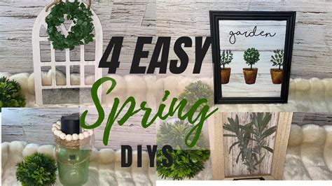 4 EASY SPRING DIYS - YouTube