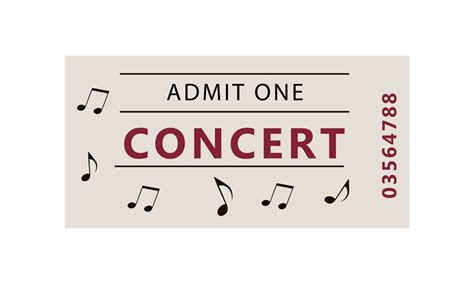 Premium Vector | Concert ticket template. concert, party or festival ...