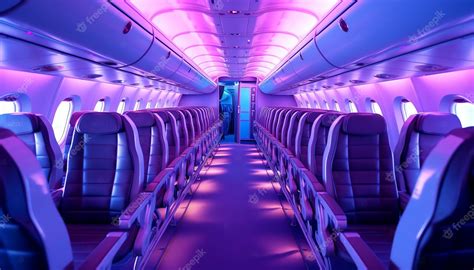 Premium AI Image | Airplane cabin interior design