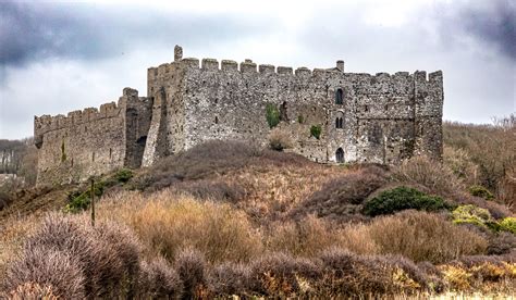 Manorbier Castle and Beach, Pembrokeshire, Wales. | Flickr