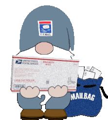 Gnome Mail Carrier Sticker - Gnome Mail Carrier Letter Carrier - Discover & Share GIFs
