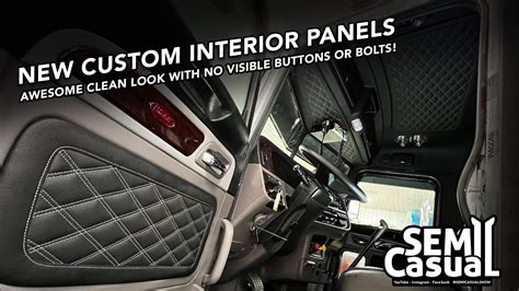 Custom Peterbilt 389 Interior panels - Easy Install - YouTube