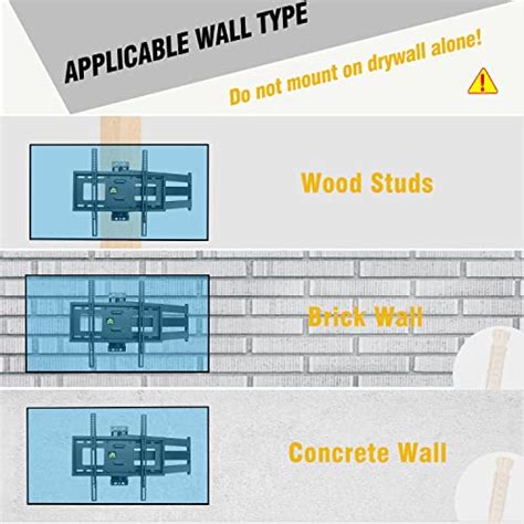 FORGING MOUNT Corner TV Wall Mount Long Arm TV Mount for 23"-60" TVs-Easy to Install Single Stud ...