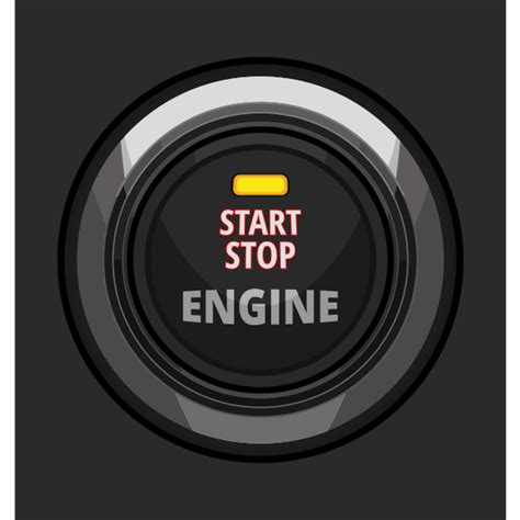 Engine start stop button vector illustration | Free SVG