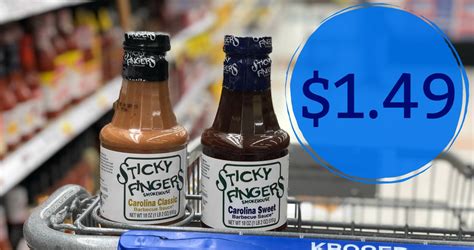 Sticky Fingers Barbecue Sauce JUST $1.49 at Kroger! - Kroger Krazy