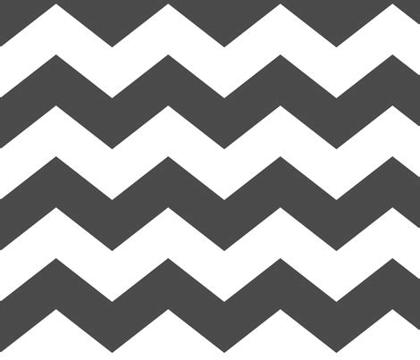 chevron lg dark grey fabric - misstiina - Spoonflower