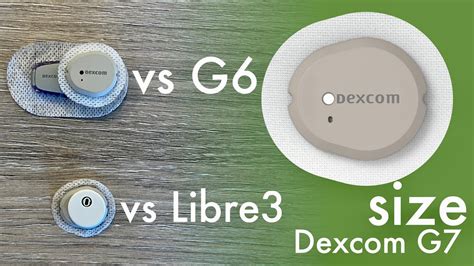 Dexcom G7 size vs G6 and Libre 3 [Day 5/7] - YouTube