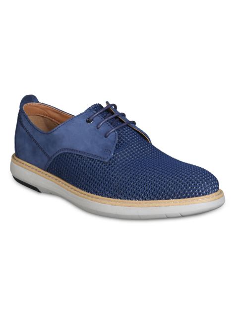 Buy Clarks Men Blue Leather Sneakers - Casual Shoes for Men 6545115 | Myntra