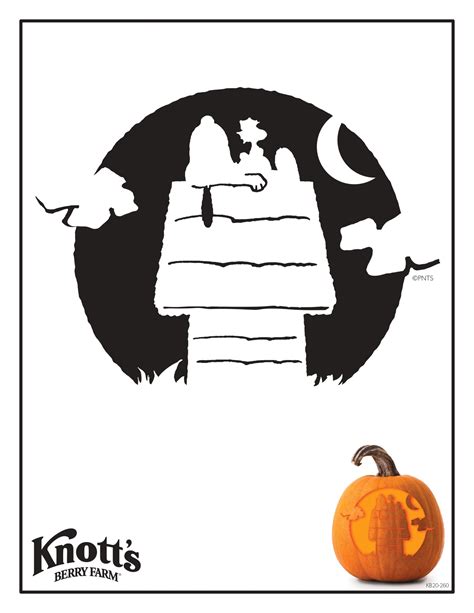 Peanuts/Charlie Brown: Snoopy (Free Pumpkin Stencil - Pumpkin Pattern - Pumpkin Template - Jack ...