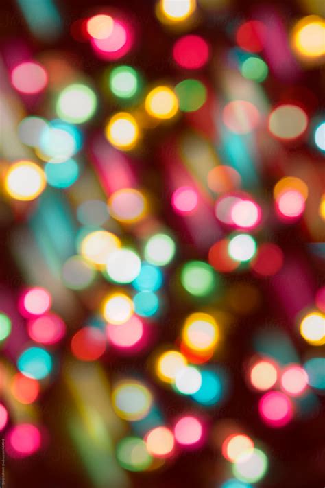 "Colorful Party Lights In Blur Background" by Stocksy Contributor "Sonja Lekovic" - Stocksy