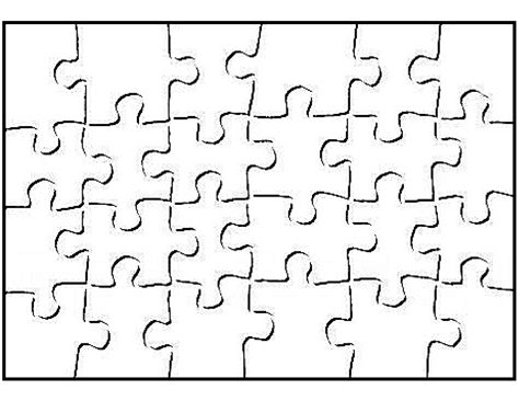 Printable Puzzle Piece Outline - Free Printable Templates