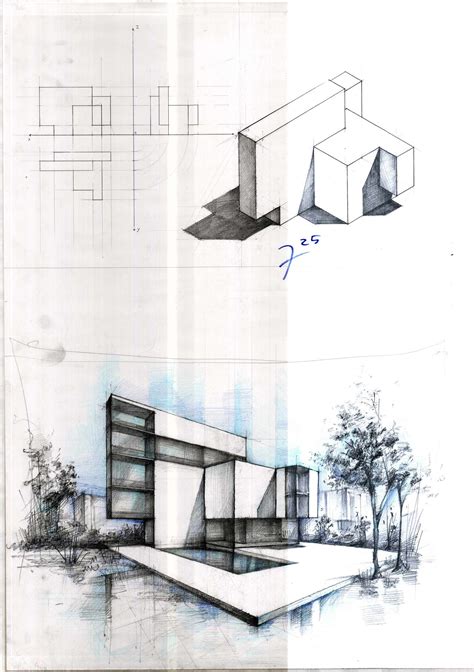 Architecture drawing and sketches | Architecture design drawing, Architecture drawing ...