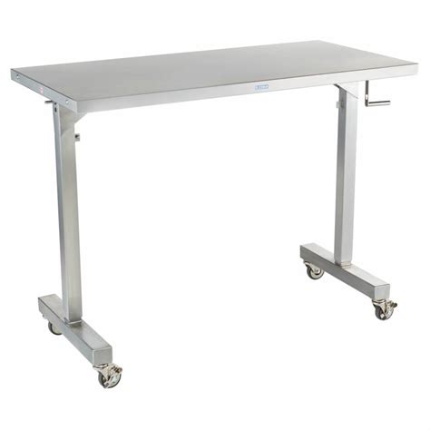 Blickman Adjustable Height Stainless Steel Instrument Tables