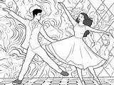 Downloadable Dance Coloring Sheet  Page sketch template